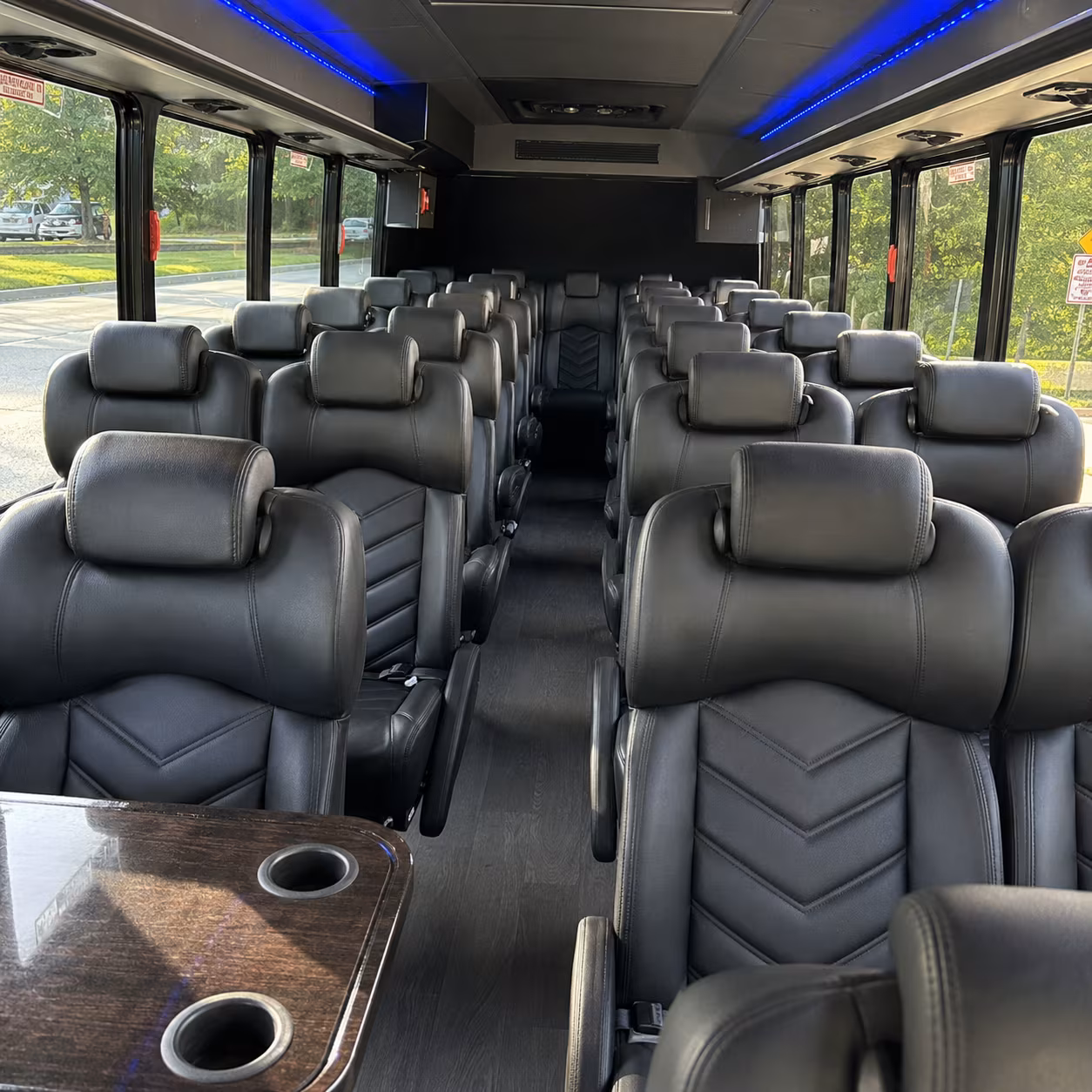 sandy employee transportation onboard seating