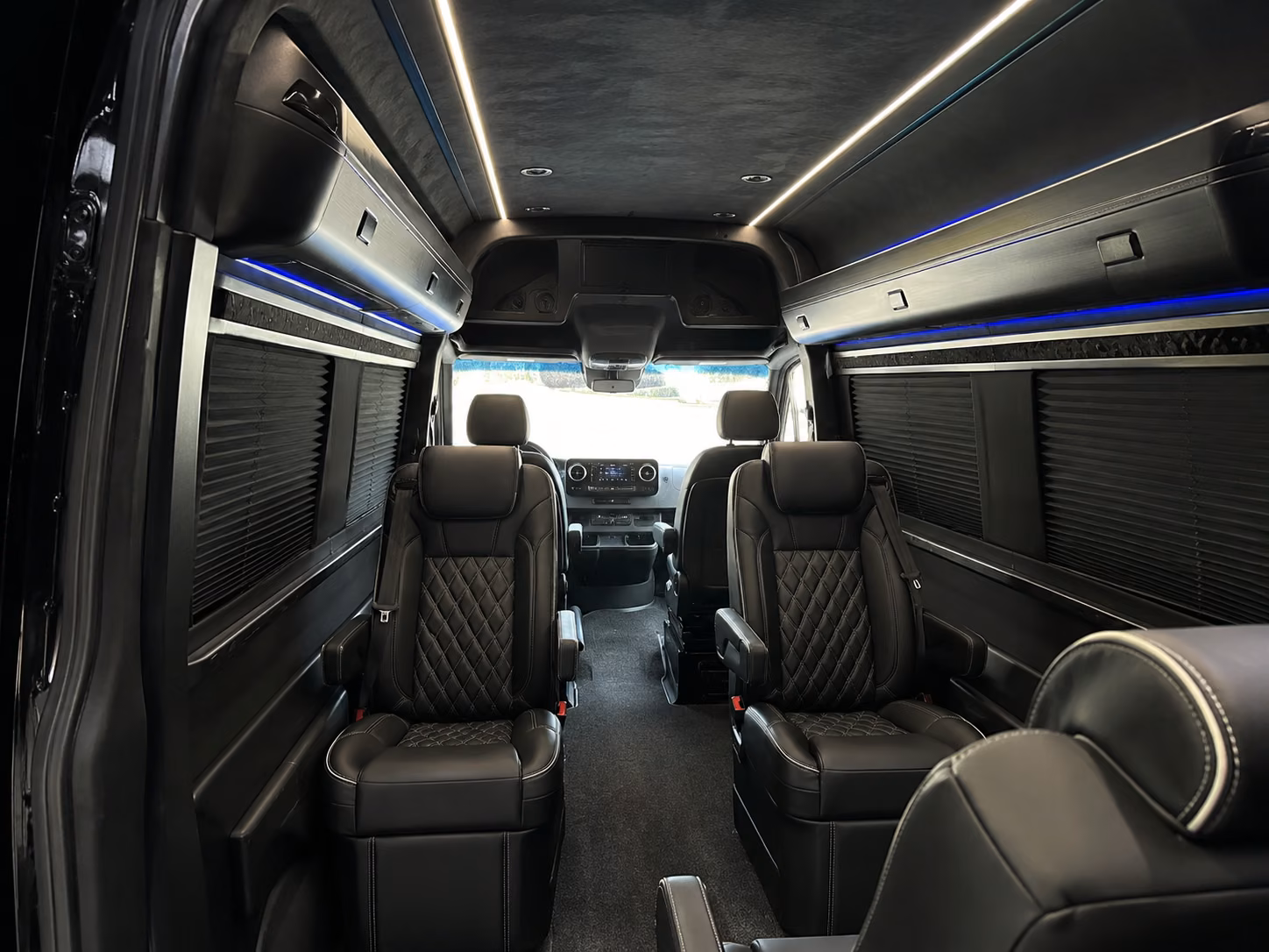 sprinter van with driver inside